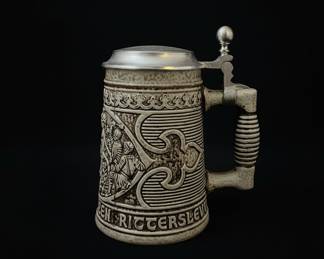 Vintage Gerz "Die Alten Rittersleut" German Beer Stein