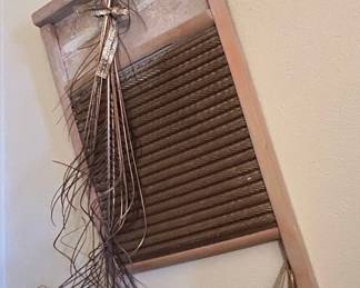 Decorative "Union" Washboard with Embellishments