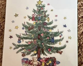 Nikko Happy Holidays Christmas Tree Ceramic Cheese Board