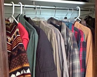 Men's Vintage Fair Isle Sweater and Casual Clothing Lot