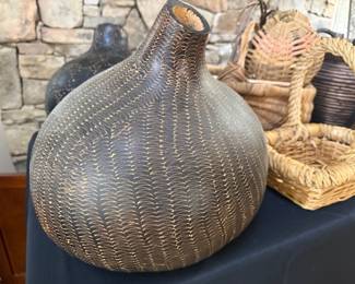 Vintage African Decorative Gourd