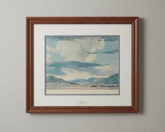 Thunderhead Print by Peter Hurd