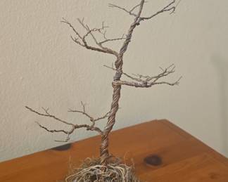 Wire Bonsai Tree Sculpture