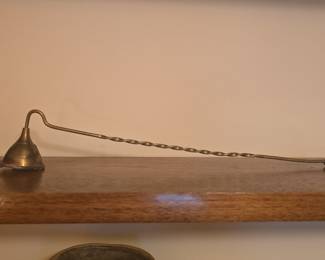 Vintage Brass Twisted Candle Snuffer