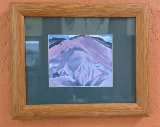 Georgia O'Keeffe Style Mountain Landscape Print