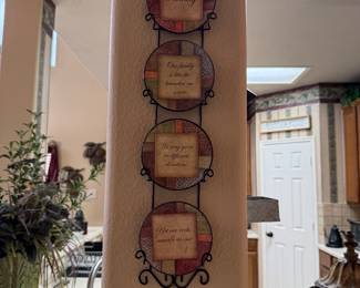 Art decor some of Kirklands best throughout this home in every room.