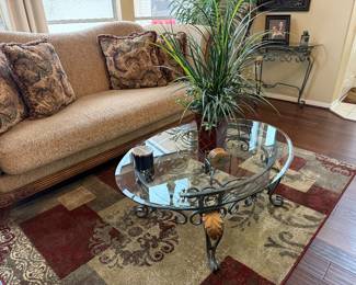 Another look at the couch and 3 piece table set. 