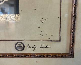 31	70.00	Carolyn Kinder signed Kimono composition art 21x25