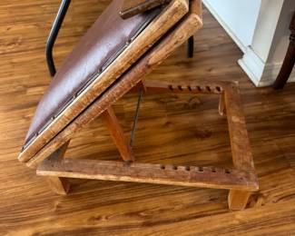 94	$200.00	Antique metamorphic architec's or lectern table, constructed from wood, adjustable, with leather surface (was in Guest room 2)