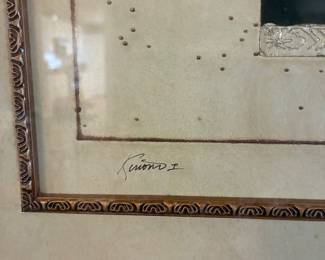 31	70.00	Carolyn Kinder signed Kimono composition art 21x25