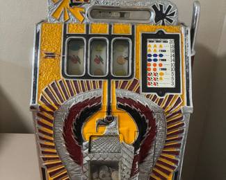 15	1100.00	Mills Novelty vintage Co. "War Eagle" 1930's mechanical slot machine 