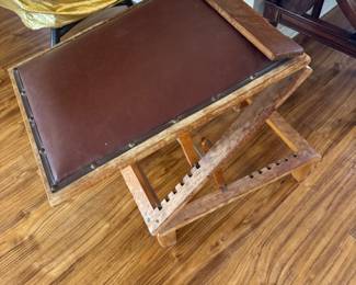 94	$200.00	Antique metamorphic architec's or lectern table, constructed from wood, adjustable, with leather surface (was in Guest room 2)