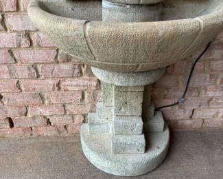 38	480.00	concrete fountain 30Wx19Dx57H
