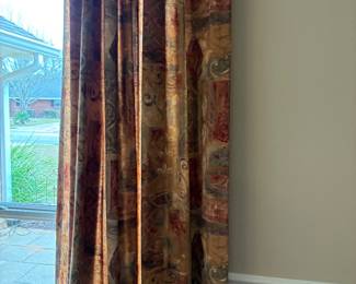 33	90.00	curtains not lined - hooks included rod not for sale