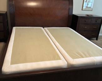 49	800.00	Bernhardt King size bed 59"H with boxsprings  