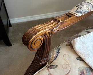 50	$120 each	One of two armchair with floral BROYHILL -one has worn area 29Wx31Dx38 - LEFT one 