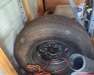 #71 Tire single on rim 16" - 8 lug pattern $80