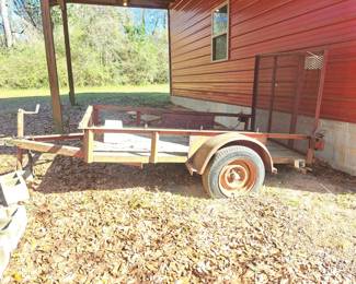 #76 trailer with bad wheel 8'Lx5'W $200