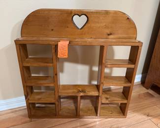 #6 - $80 - Pine collectors shelve 24x24x4