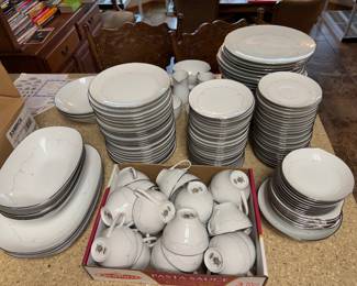 #97 - $300 -Noritake Whitebrook Japan 6441 SET of China154 pieces