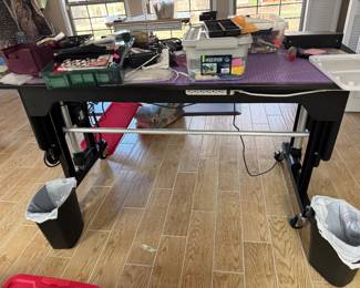 #52 - Martelli sewing table 74"Tx34W adjustable height