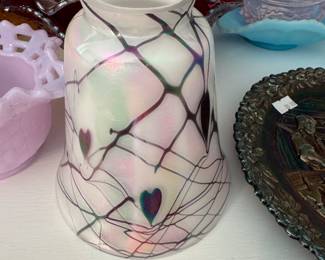 Fenton barber lamp shade $90