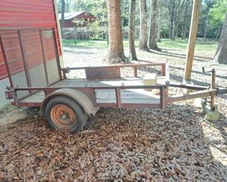#76 trailer with bad wheel 8'Lx5'W $200