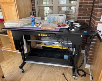 #46 - Martelli sewing table 5'x31W with adjustable height