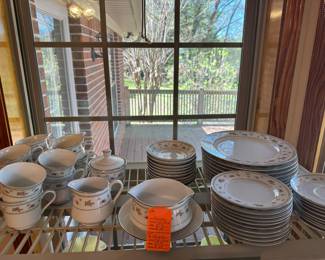 #78A - $128 - Abington fine china 49 pieces 