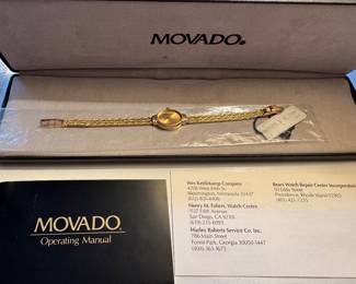 #77 - $875 - Movado ladies watch 14.42gr 14kt gold D42- 7