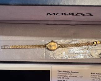 #77 - $875 - Movado ladies watch 14.42gr 14kt gold D42- 7