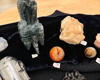 Carved squid fossil $ 68