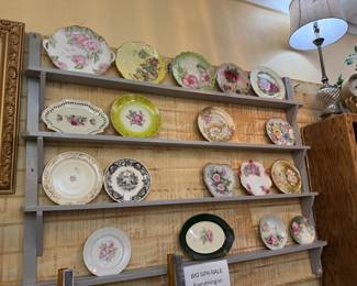 lots of pretty platters and dishes