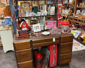 art deco vintage vanity/desk