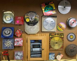 Circular saw blades of all sizes. Brand new and used.