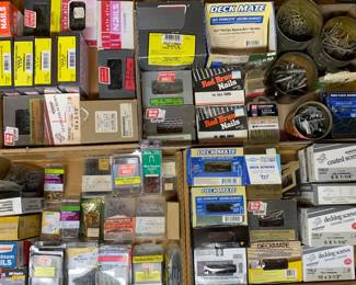 LOADS of hardware for all uses! We have more boxes than what is pictured.