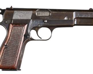 WWII German Occupation Belgian Hi Power 9mm Pistol