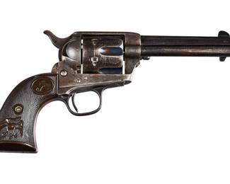 Antique Colt Single Action Army 45 LC Revolver with Letter