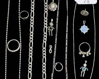 Several Pieces STERLING Silver Jewelry