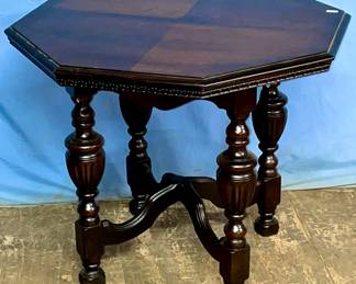 Walnut Octagonal Side Table