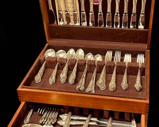 98pc ROGERS STERLING Silver Flatware Set