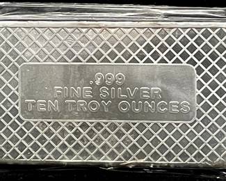 10 TROY OZ. Silver Bar