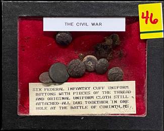 Battlefield Federal Civil War Buttons