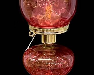 Cranberry Parlor Lamp