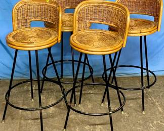 Set of 4 Mid Century DONNY HO FONG Barstools