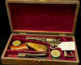 COLT Model 1849 .31 Cal. Pocket Revolver in Field Case