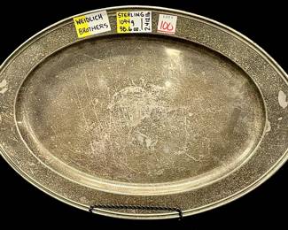 WEIDLICH BROTHERS STERLING Silver Platter