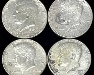 Several 1964 JFK Silver Halves