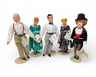 70 ILoveLucy5PcCharacterDollCollectionLucyRickyFredEthel