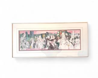 109 LeRoyNeimanPoloLounge1988SignedPrintFramed